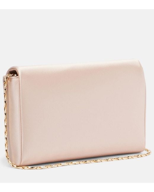 Max Mara Natural Satin Clutch