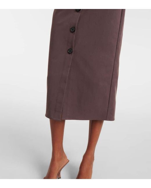 Self-Portrait Brown Belted Midi Dress