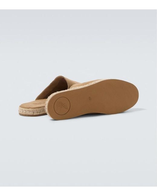 Ancient Greek Sandals White Fimos Leather Espadrille Mules for men