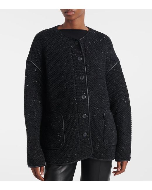 Altuzarra Black Medrano Knitted Wool-Blend Jacket