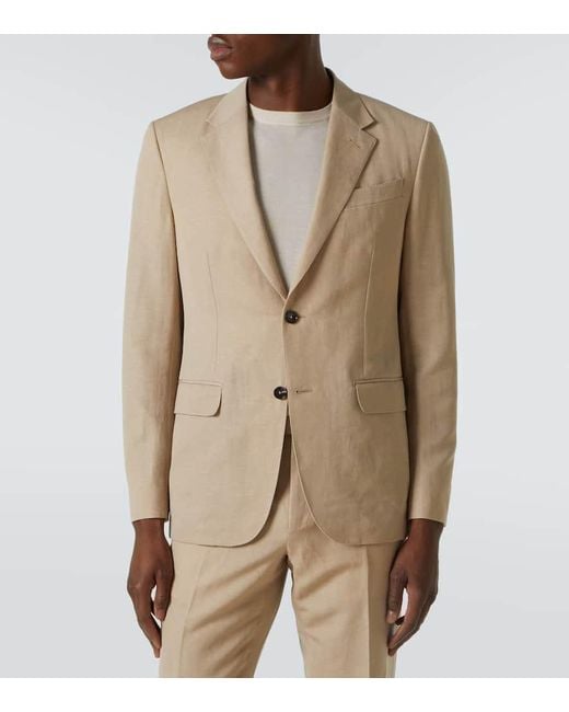 Zegna Natural Trofeo Wool And Linen Suit for men