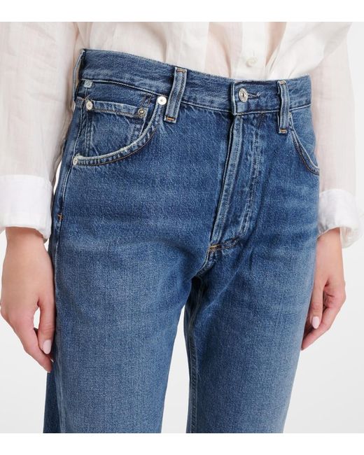 Citizens of Humanity Blue Winslow Mid-Rise Straight Jeans