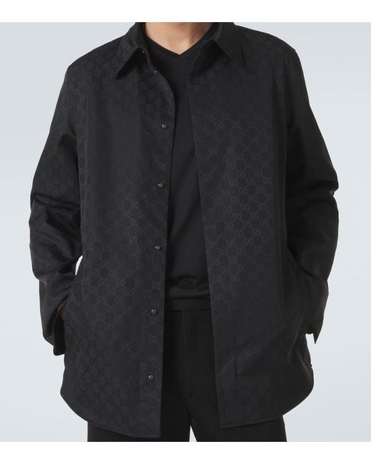 Gucci Blue Gg Shirt for men
