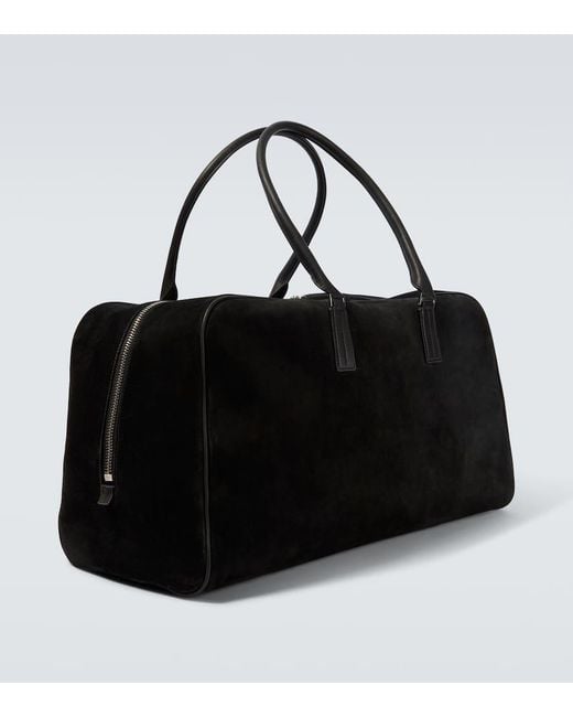 Bolso De Viaje De Ante Con Piel Tom Ford de hombre de color Black