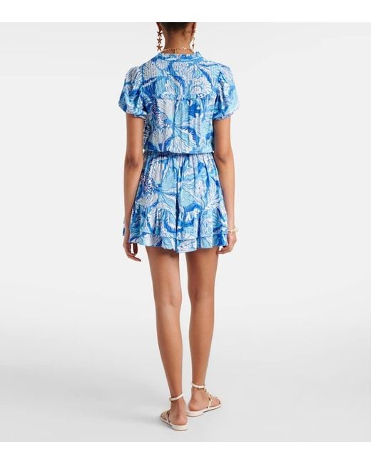 Poupette Blue Bedrucktes Minikleid Bibi
