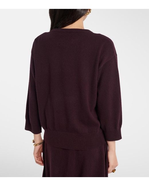 Extreme Cashmere Purple Jewel Cashmere Sweater