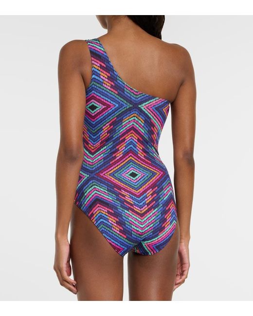 Eres Blue One-Shoulder Swimsuit