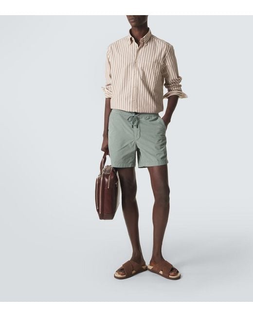 Slowear Natural Striped Cotton Shirt for men