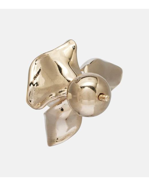 Boucles D'Oreilles A Perles Erdem en coloris Metallic