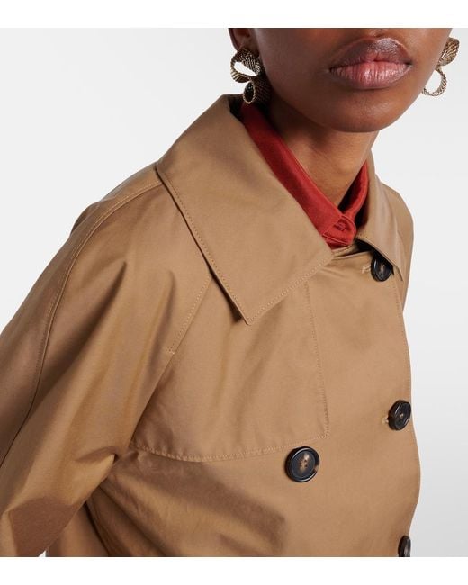 Max Mara Brown The Cube Tesoro Cotton-Blend Twill Jacket
