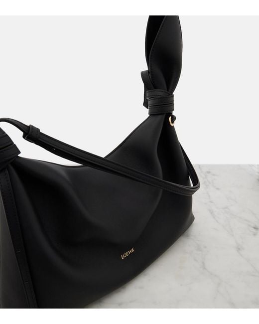 Loewe Black Scarf Medium Leather Shoulder Bag