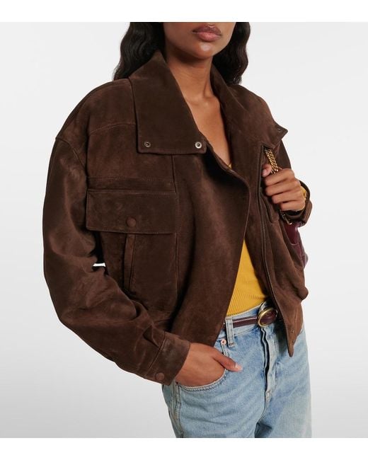Saint Laurent Brown Suede Jacket