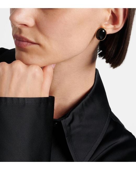 Jennifer Behr Black Elaine Earrings