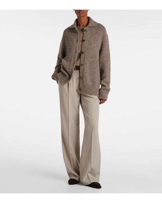 The Row Brown Awar Suede Loafers
