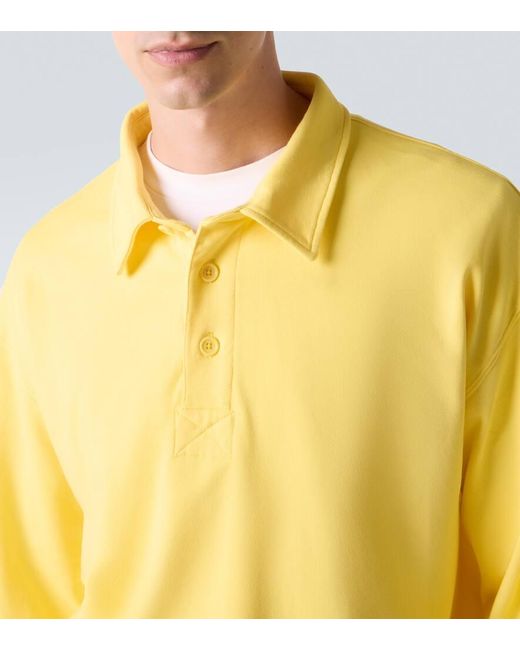J.W. Anderson Polohemd Aus Baumwoll-Jersey in Yellow für Herren