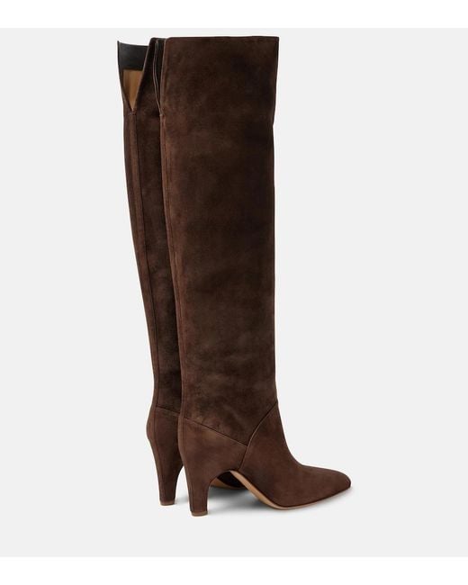 Gabriela Hearst Brown Hana Leather Over-The-Knee Boots
