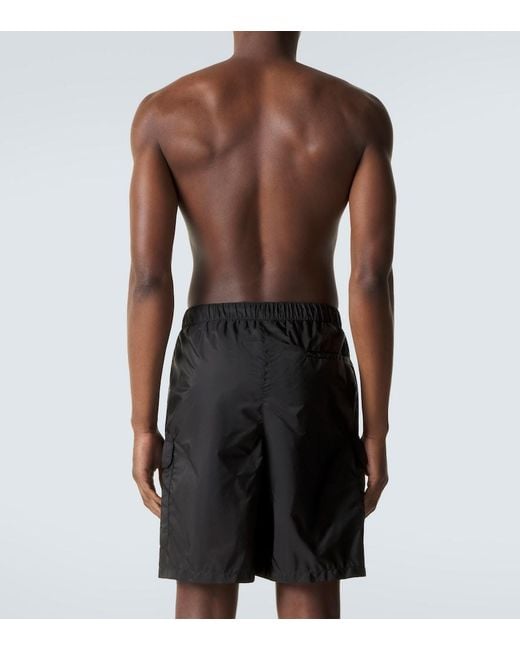 Prada Black Re-Nylon Swim Trunks for men