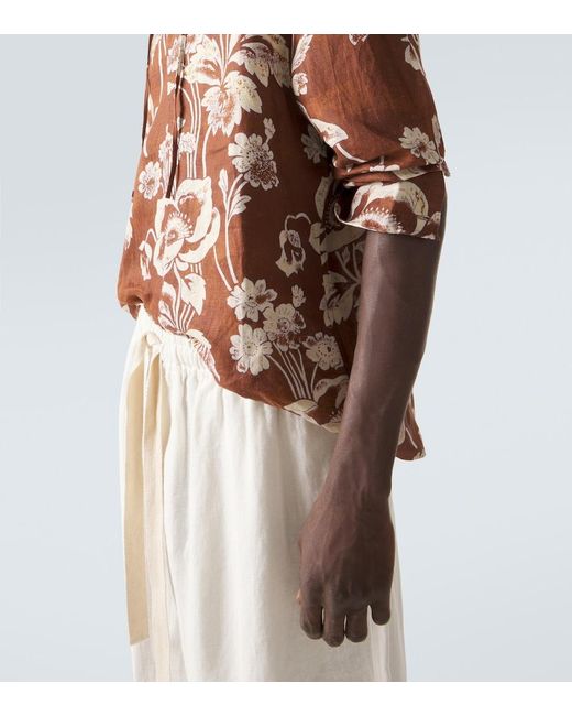 Camicia di Commas in Brown da Uomo