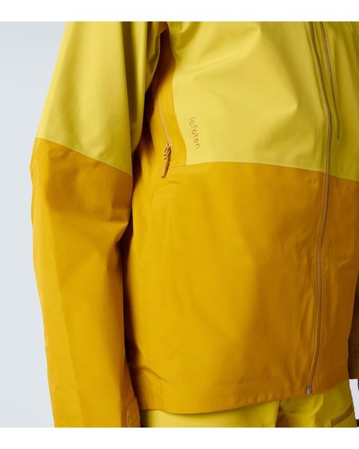 Giacca Da Sci Lofoten di Norrona in Yellow da Uomo