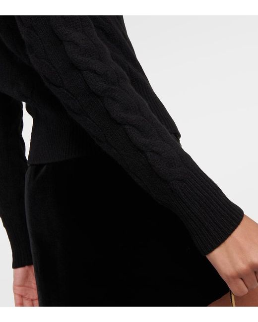 Polo Ralph Lauren Black Wool And Cashmere Cardigan