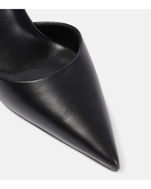 Christian Louboutin Black Apostropha Leather Slingback Pumps