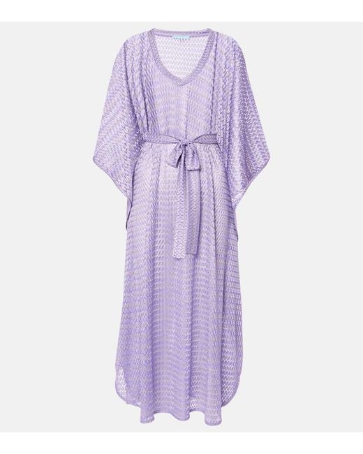Melissa Odabash Purple June Kaftan