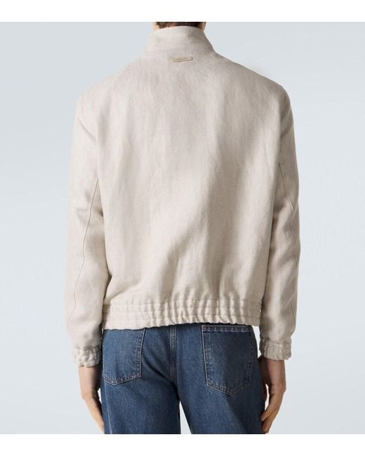 Lardini Natural Linen Jacket for men