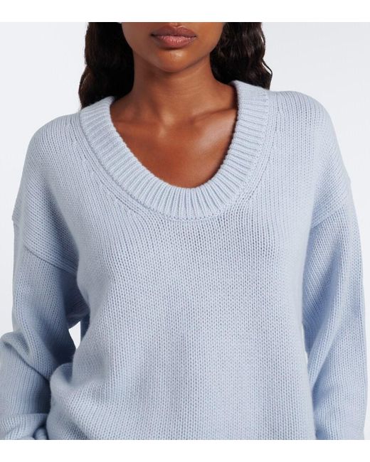 Loulou de Saison Blue Derry Cashmere Sweater