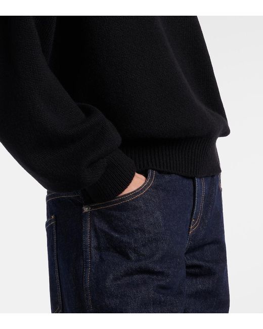 Khaite Black Margaux Oversized Cashmere Sweater
