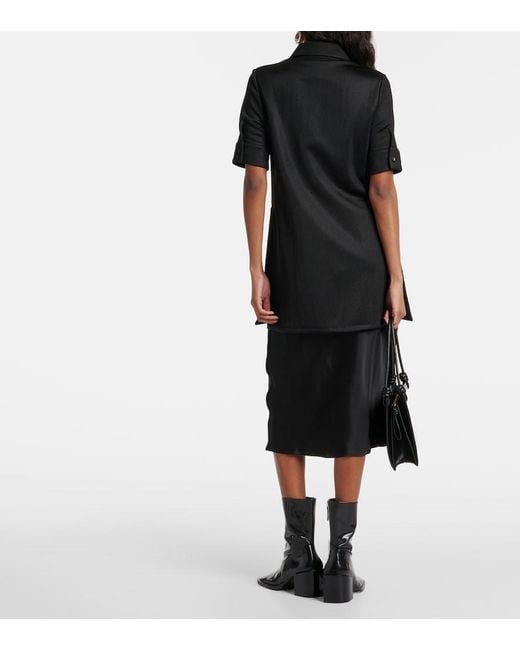Jil Sander Black Polo Dress