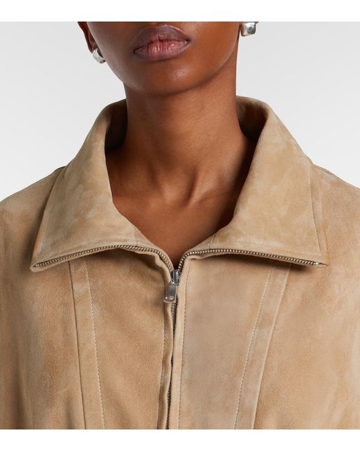 Nour Hammour Natural Passage Suede Jacket
