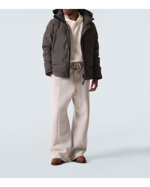 Canada Goose Brown Wyndham Hooded Down Jacket for men