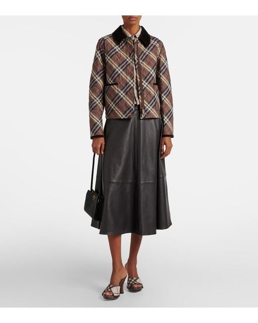 Burberry Brown Check Sandals
