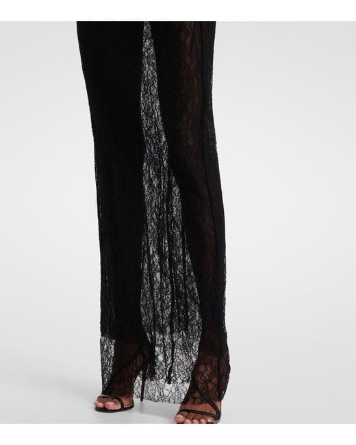 Vestido De Fiesta Venus De Encaje Transparente Christopher Esber de color Black