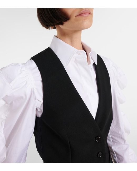Max Mara Black 'Kiwi' Jersey Vest
