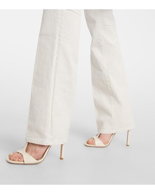 Tom Ford White High-rise Flared Jeans