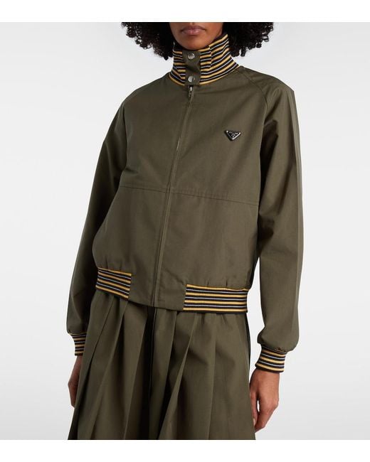 Prada Green Poplin Jacket