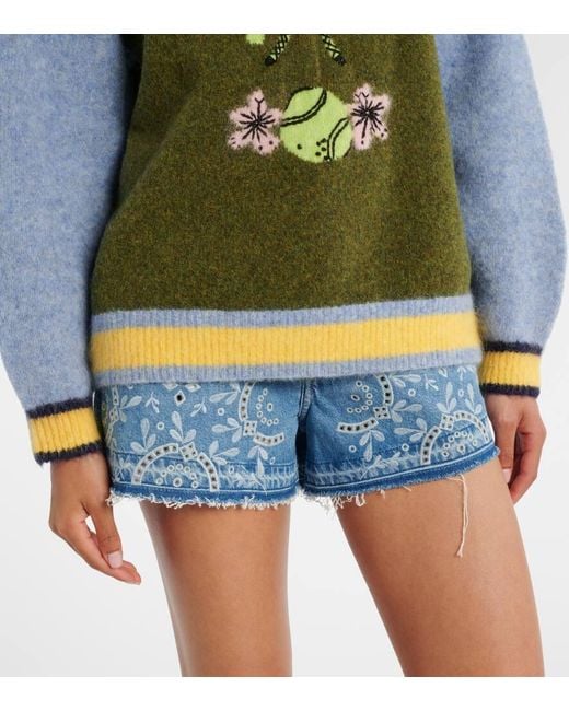 Jersey Anouk En Mezcla De Alpaca, Mohair Y Lana ALÉMAIS de color Green