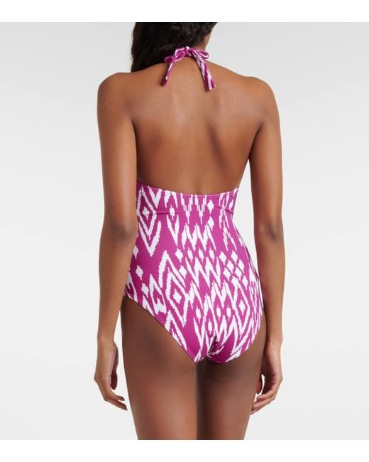 Eres Pink Sunny Printed Swimsuit