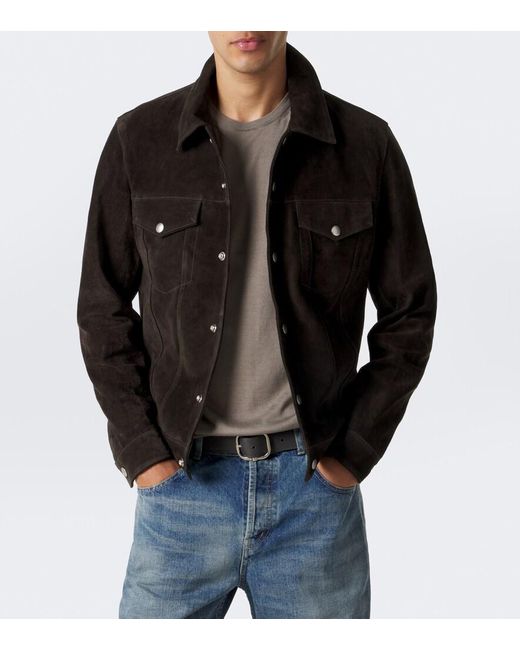Arma Black Aruba Suede Blouson Jacket for men