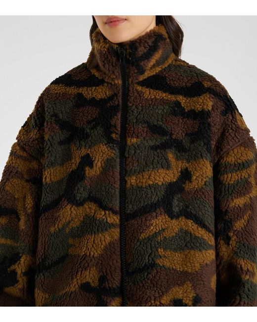 Vetements Brown Camo Fleece Jacket