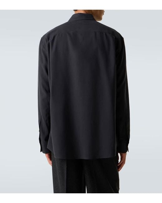 Camisa Briar De Seda The Row de hombre de color Blue