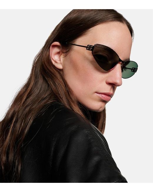 Balenciaga Blue Mercury Cat-Eye Sunglasses
