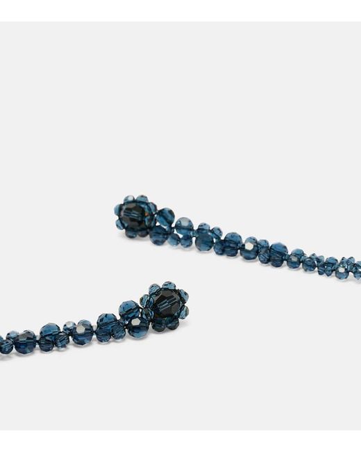 Boucles D'Oreilles A Cristaux Simone Rocha en coloris Blue