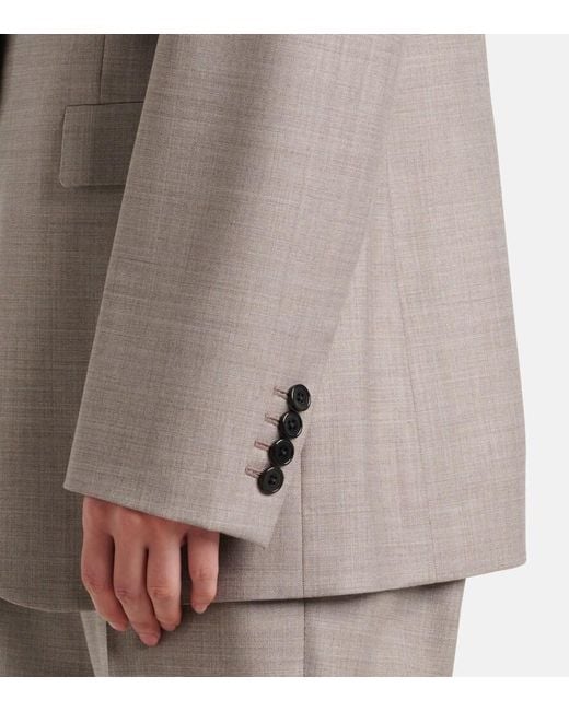 The Row Gray Selene Wool Jacket