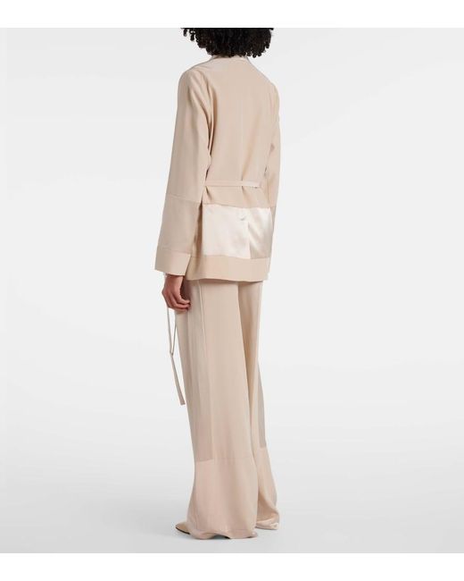 Veste Amelia En Satin De Soie Joseph en coloris Natural