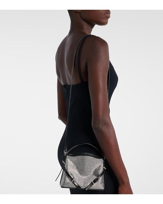 Givenchy Gray Voyou Nano Embellished Shoulder Bag
