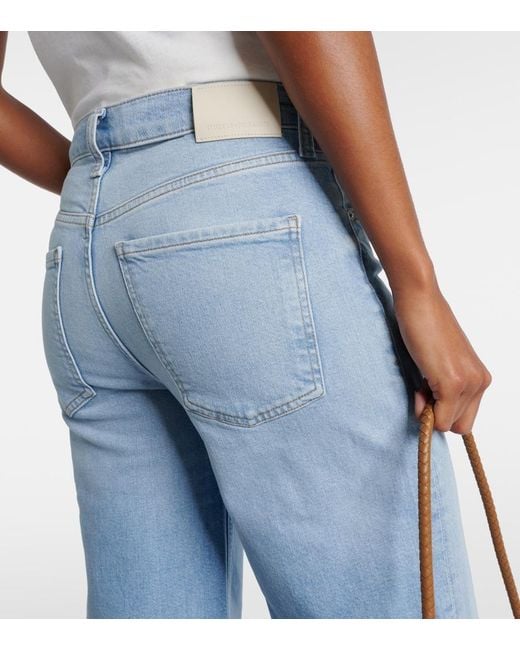 Citizens of Humanity Blue Loli Mid-Rise Wide-Leg Jeans