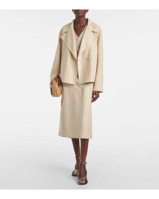 Joseph Natural Rollet Wool And Silk Coat