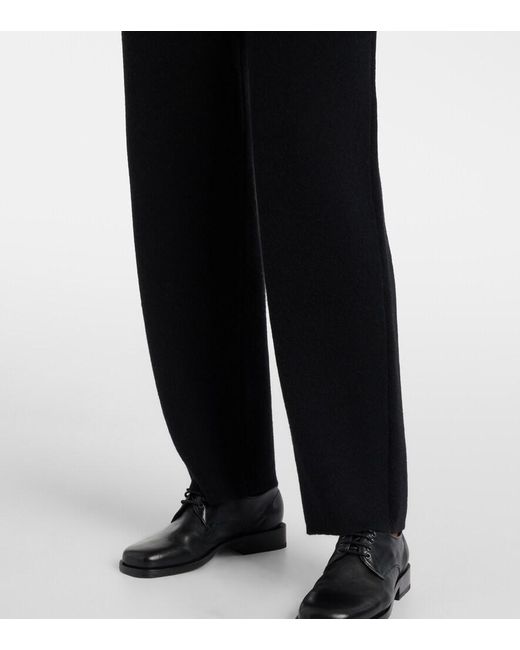 Lisa Yang Blue Sonya Cashmere Straight Pants